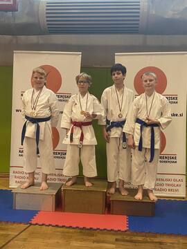 Anže Saksida 2. mesto in Tian Šakanović 3. mesto